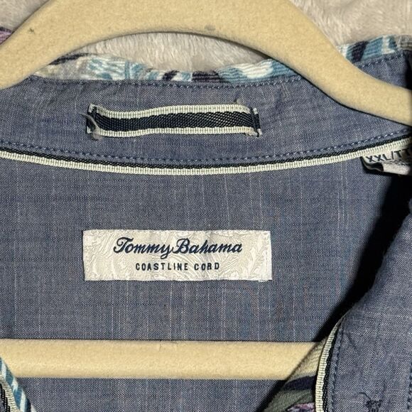 Tommy Bahama Men's Coastline Cord Lush Vines Leaf Print Corduroy Button Down XXL - Picture 14 of 16